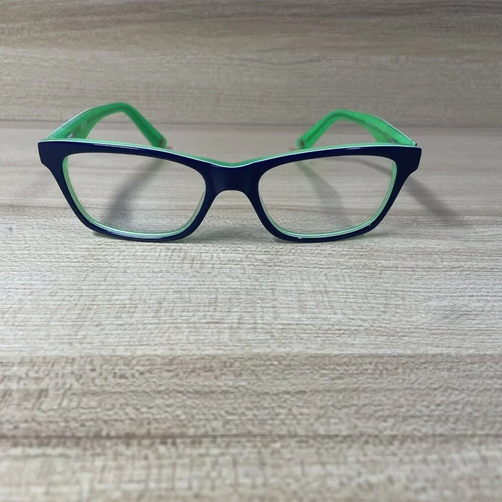 Muse MOD538 Classic Blue/green Rectangle‎ Kids Eyeglasses Frames Only 50-17-140